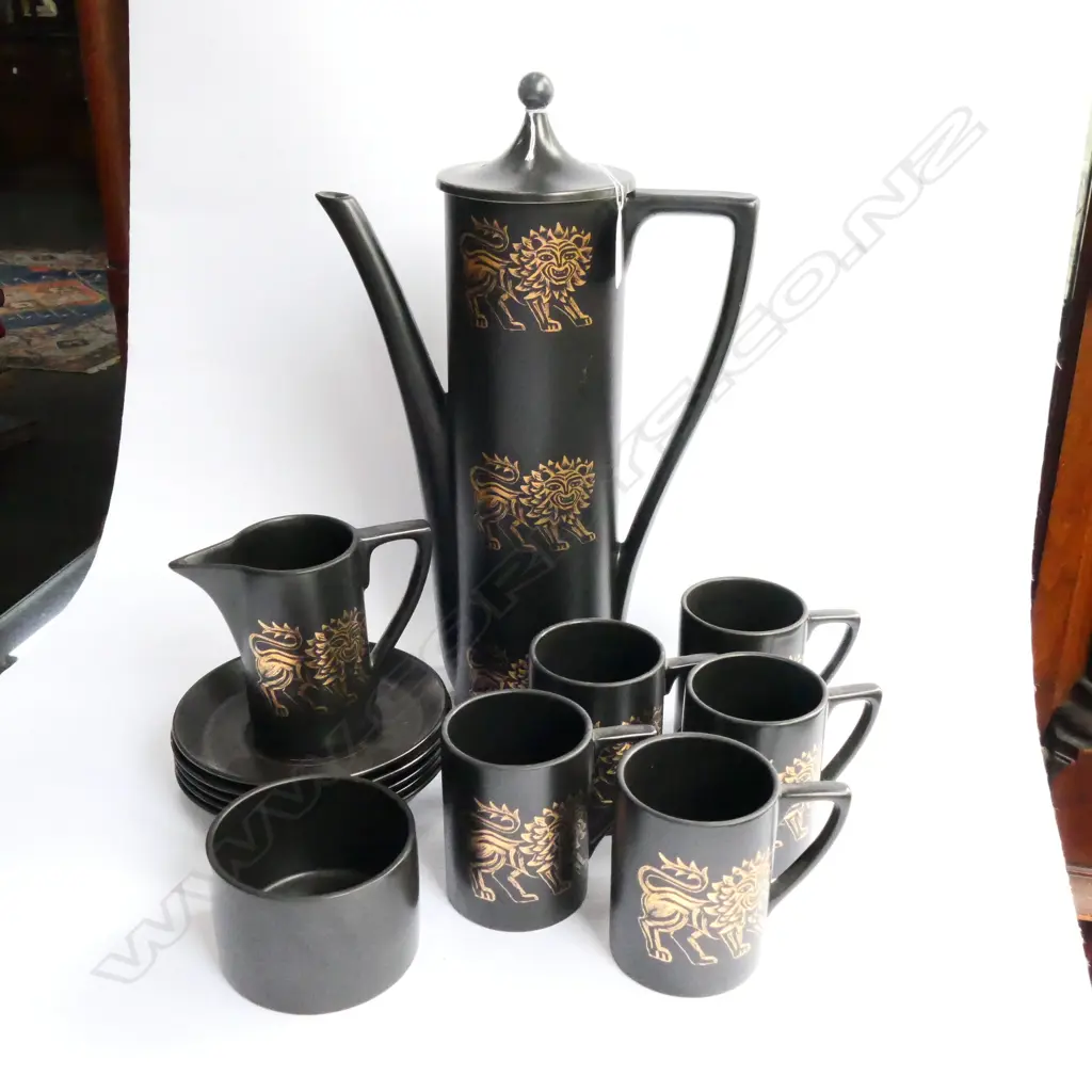 13 PCE PORTMEIRION RETRO COFFEE SET Image 1++