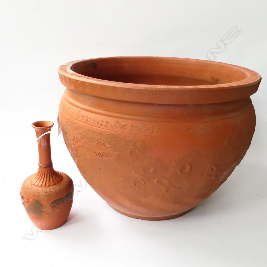 TOKONAMEWARE PIECES VASE & PLANT POT TALLEST H.210MM Image 1++