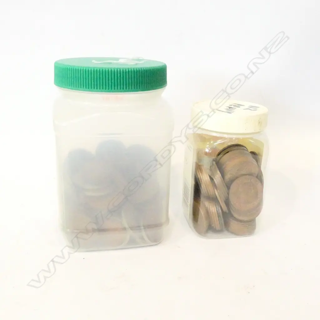 2 LOTS OF COINS N.Z PENNIES ETC Image 1++