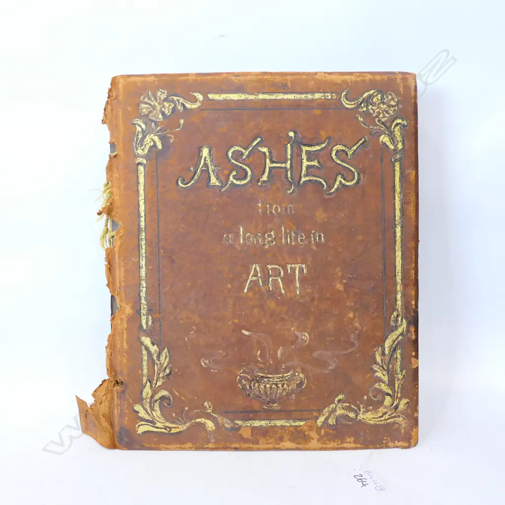 BOOK "ASHES FROM A LONG LIFE IN ART" BY ROBERT N ANDERSON 160 ENGRAVINGS LONDON 1813 Image 1++