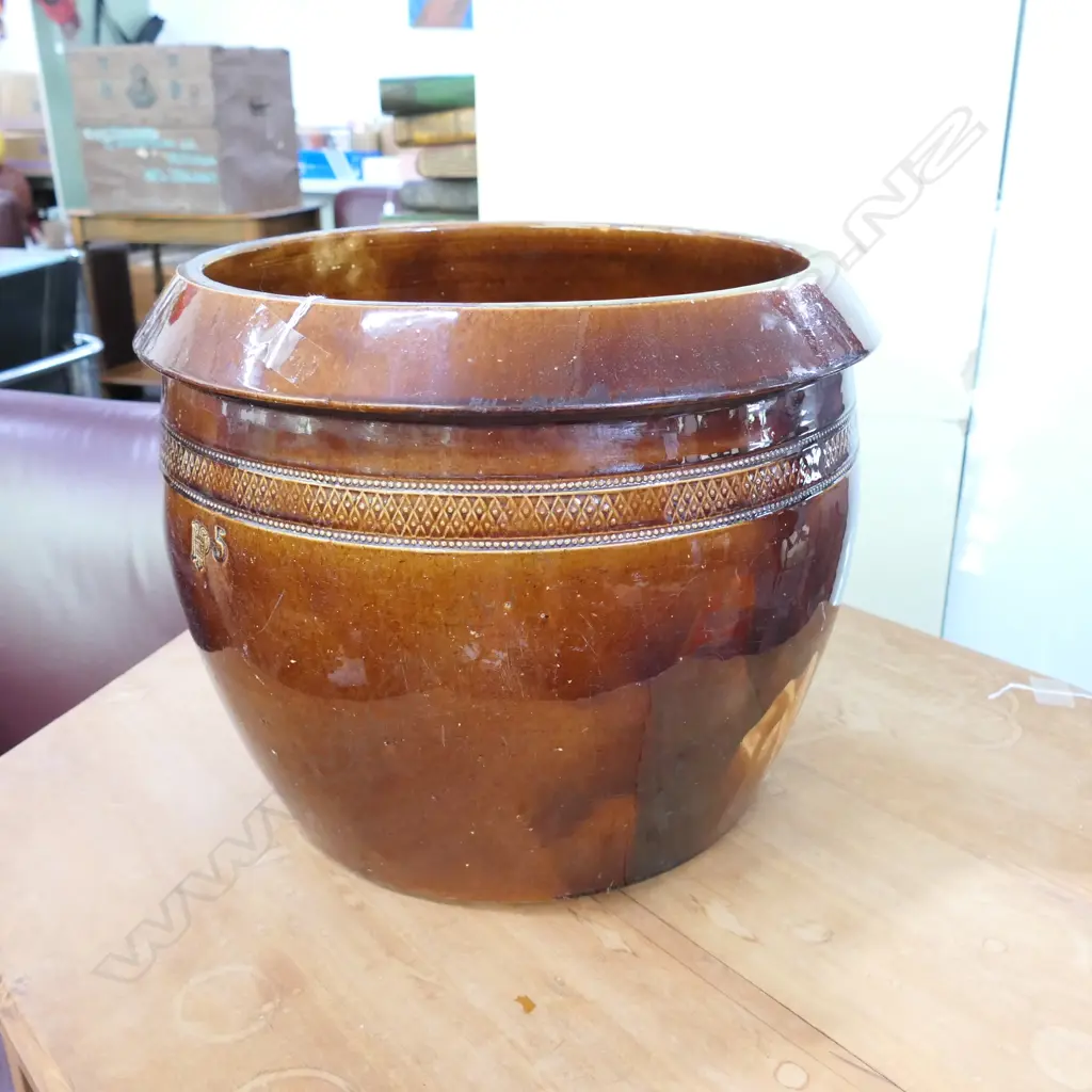 PETER HUTSON STORAGE CROCK LARGE 5 GALON Image 1++