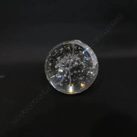 GLASS PAPERWEIGHT H.100MM 