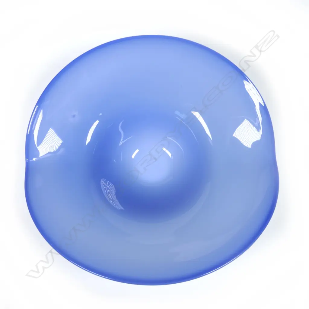 FLARED ART GLASS BOWL L 300 MM SMALL SCRATCH Image 1++