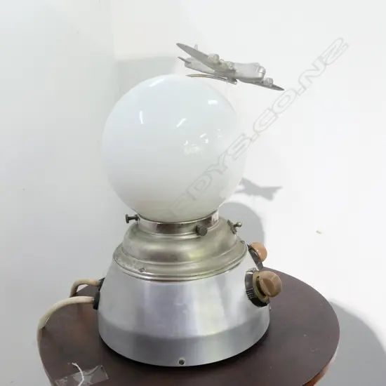 ART DECO LAMP WITH PLANE H 290 MM