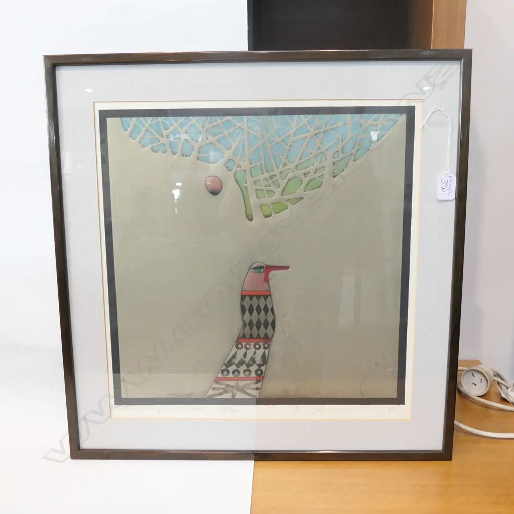 ARTIST UNKNOWN ENGRAVING MORNING MOON Image 1++