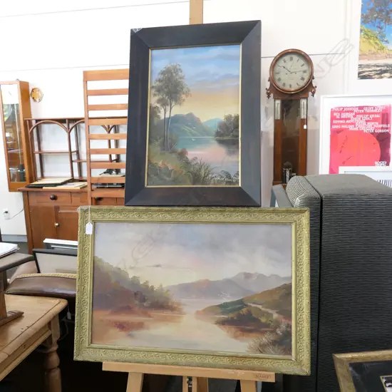 2 COLONIAL OIL PAINTINGS