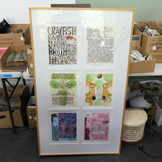 6 X 1998 NZ ARTIST'S LTD ED LITHO'S IN 1 FRAME....