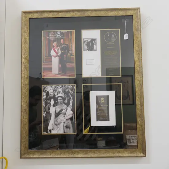 FRAMED 1977 ROYAL GALA VISIT PUBLICATIONS 