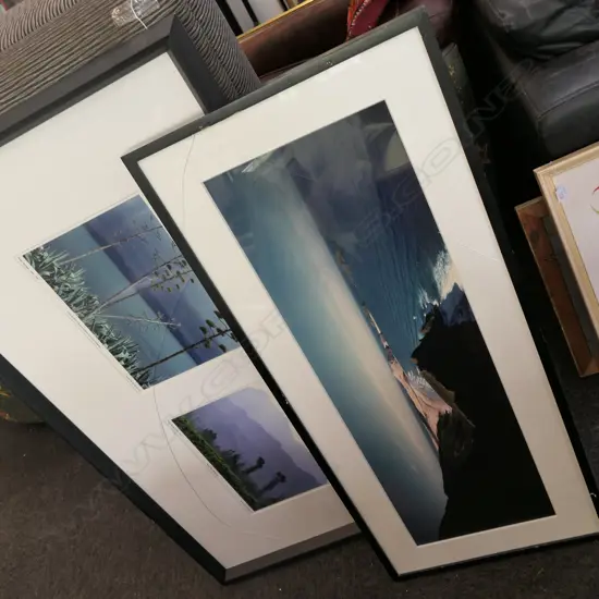 FRAMED ROBIN MORRISON PRINTS +PHOTO LANDSCAPE BOTH GLASS A/F