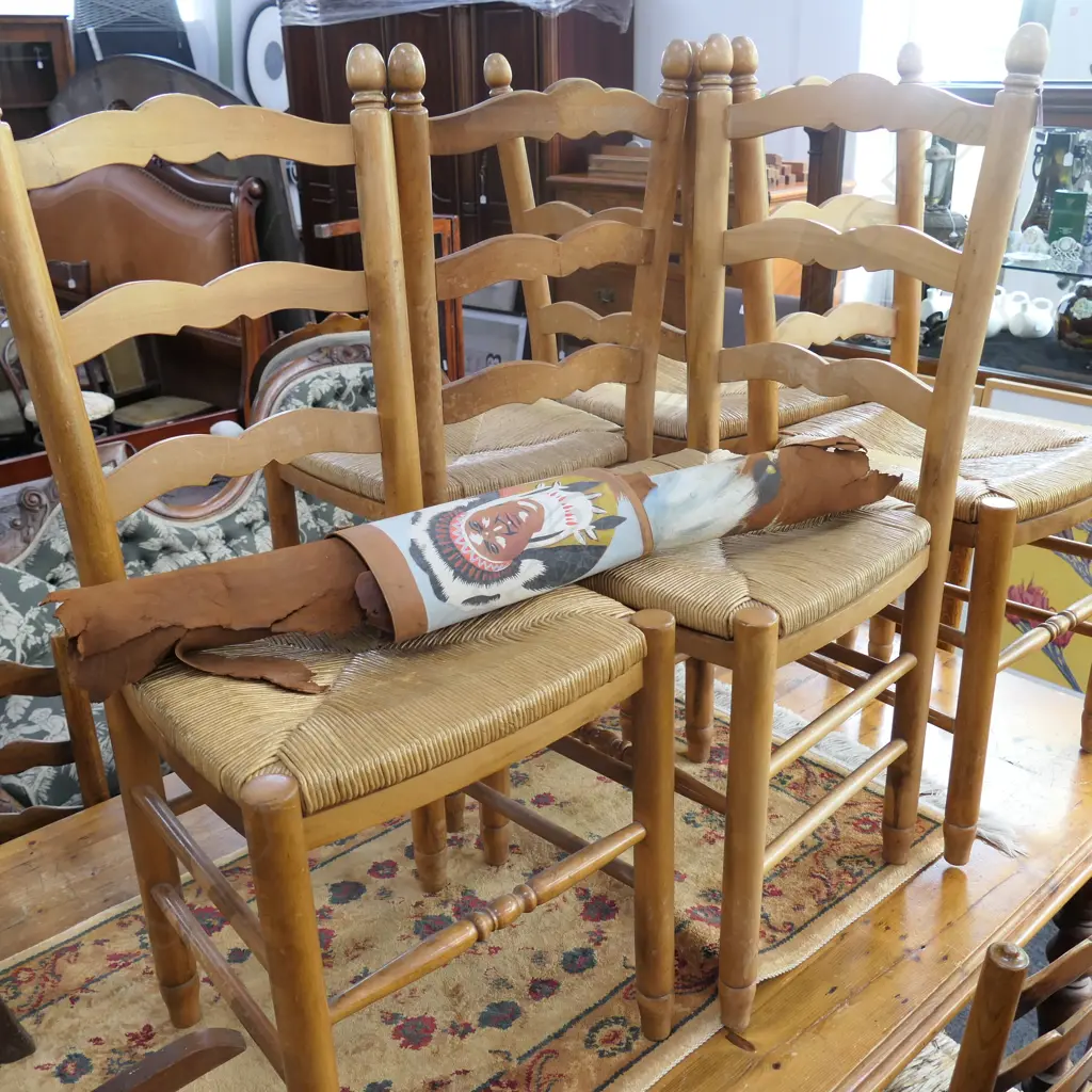 5X LADDER BACK CHAIRS  Image 1++