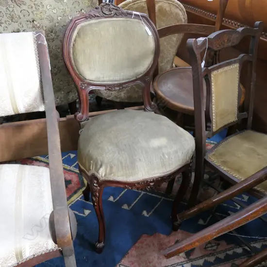 SMALL FRENCH STYLE CHAIR 400MM W 830MM H