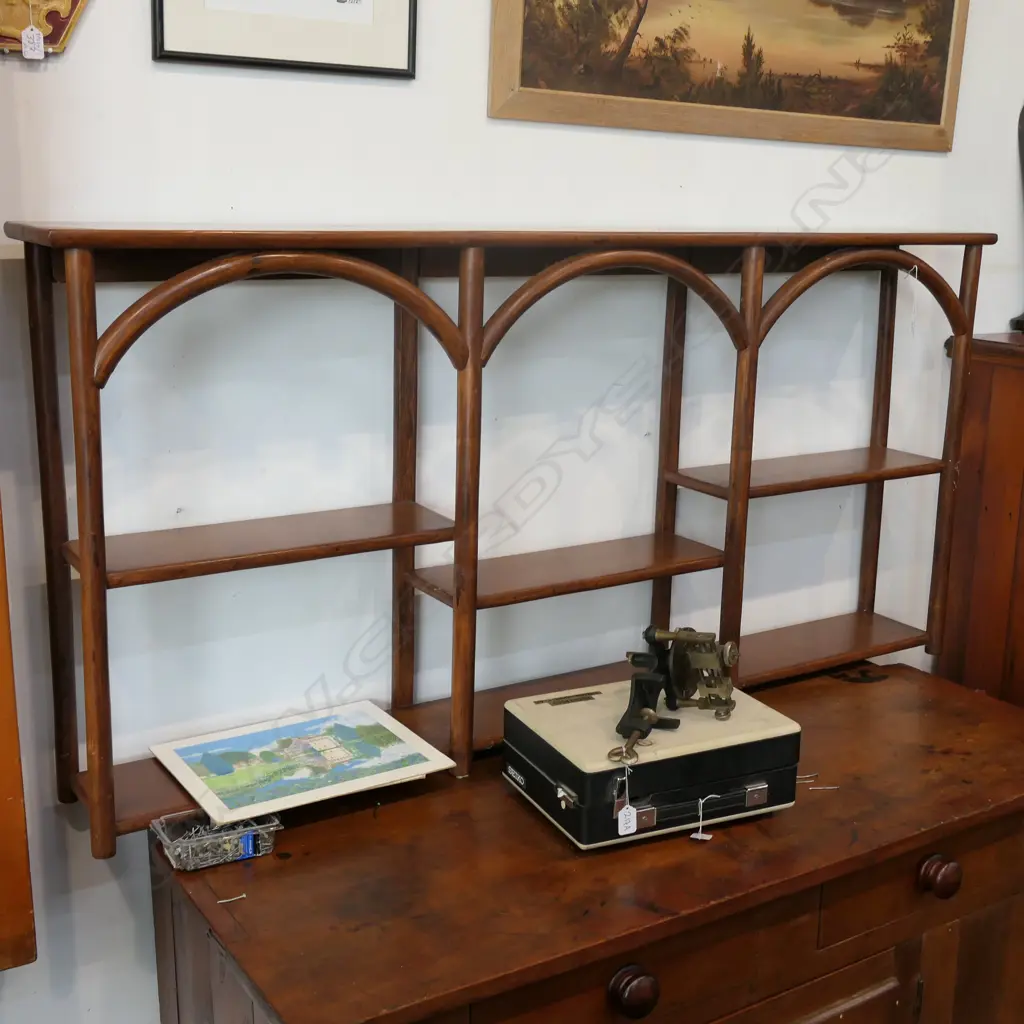 WOODEN DISPLAY SHELVES L 1490 MM Image 1++