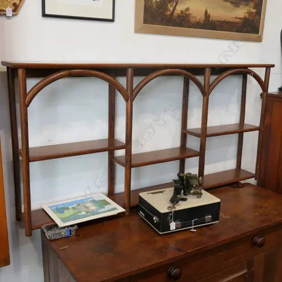 WOODEN DISPLAY SHELVES L 1490 MM