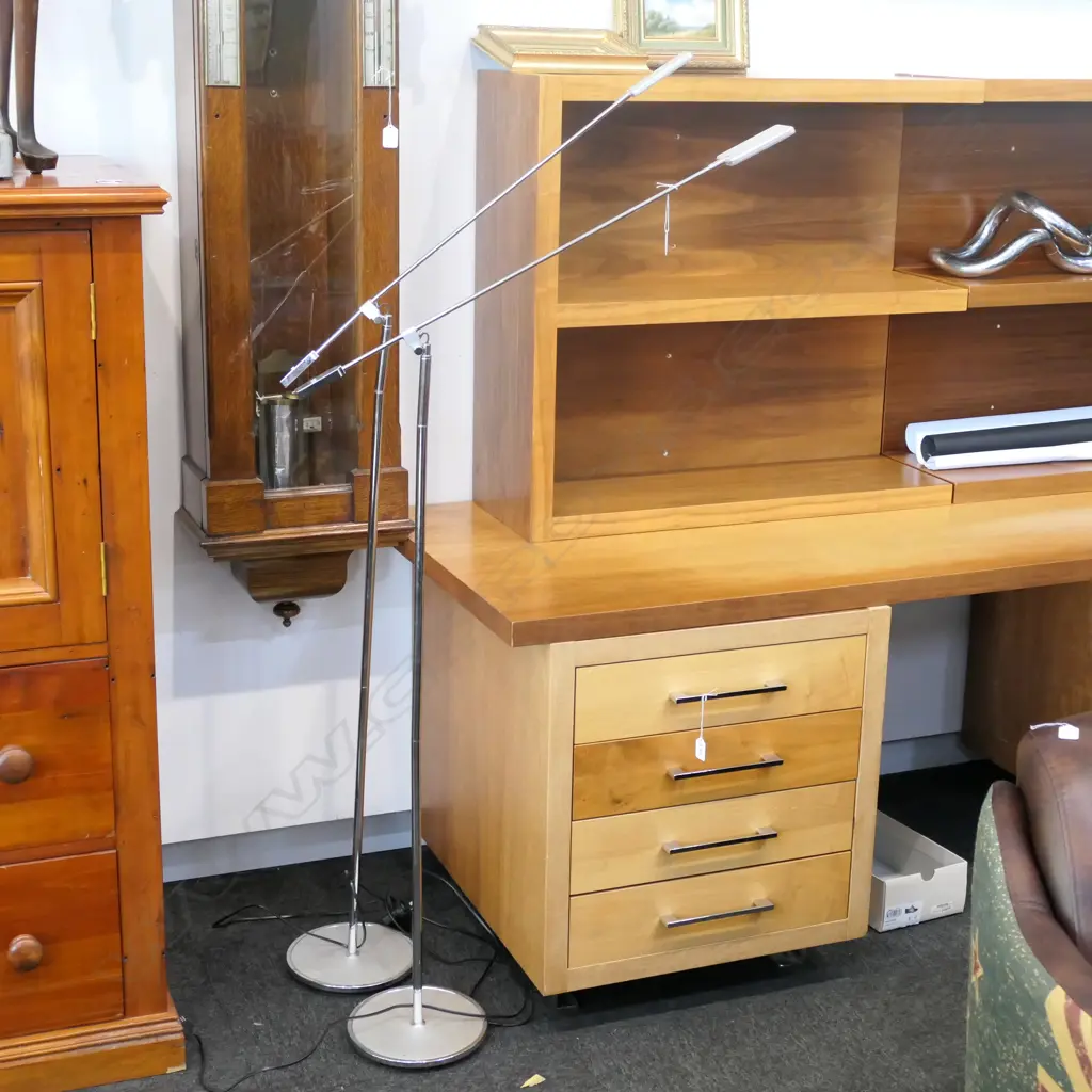 PR OF CHROME STANDARD LAMPS Image 1++