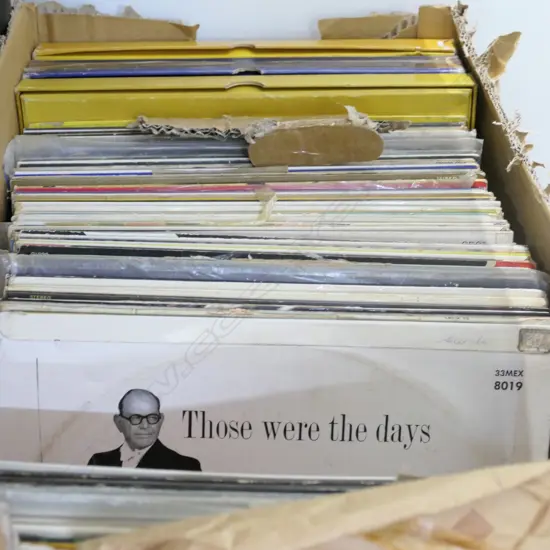 BOX LOT VINTAGE VINYL