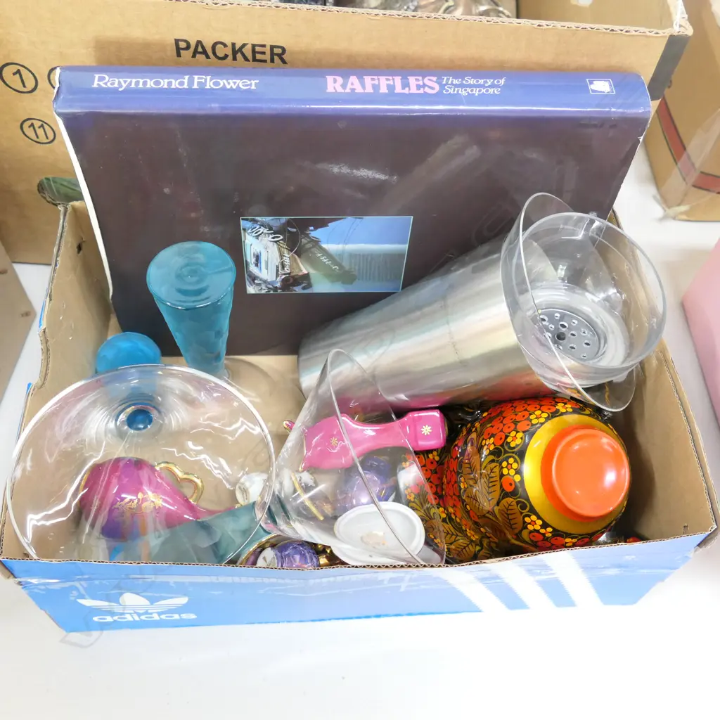 LOT ASSORTED CHINA INCL LIMOGES SET, COCKTAIL SET, BOOK ETC Image 1++