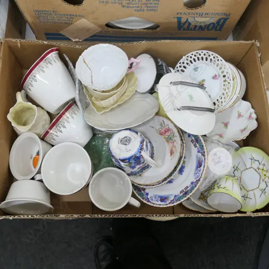 BOX LOT ASST. FINE CHINA 