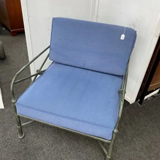 OUTDOOR NZ MADE METAL ARM CHAIR