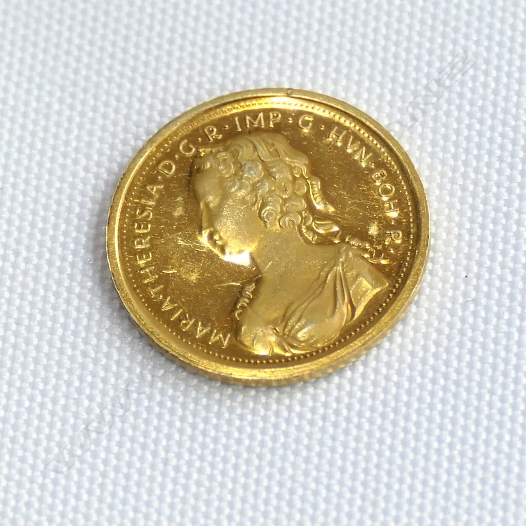 14CT SMALL GOLD COIN MARIA THERESIA 1.63gm ... Image 1++
