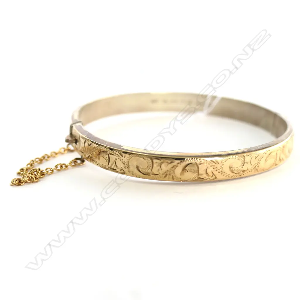 GOLD PLATED STG SILVER BRACELET Image 1++