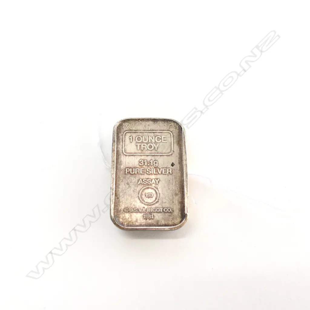 SILVER INGOT 31.1gm Image 1++