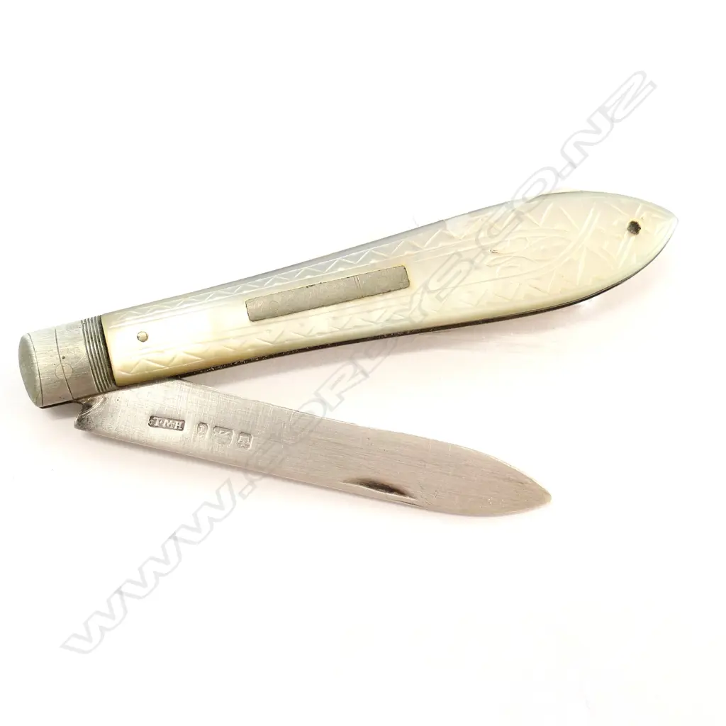 SHEFFIELD 1936 SILVER AND MOP POCKET KNIFE Image 1++
