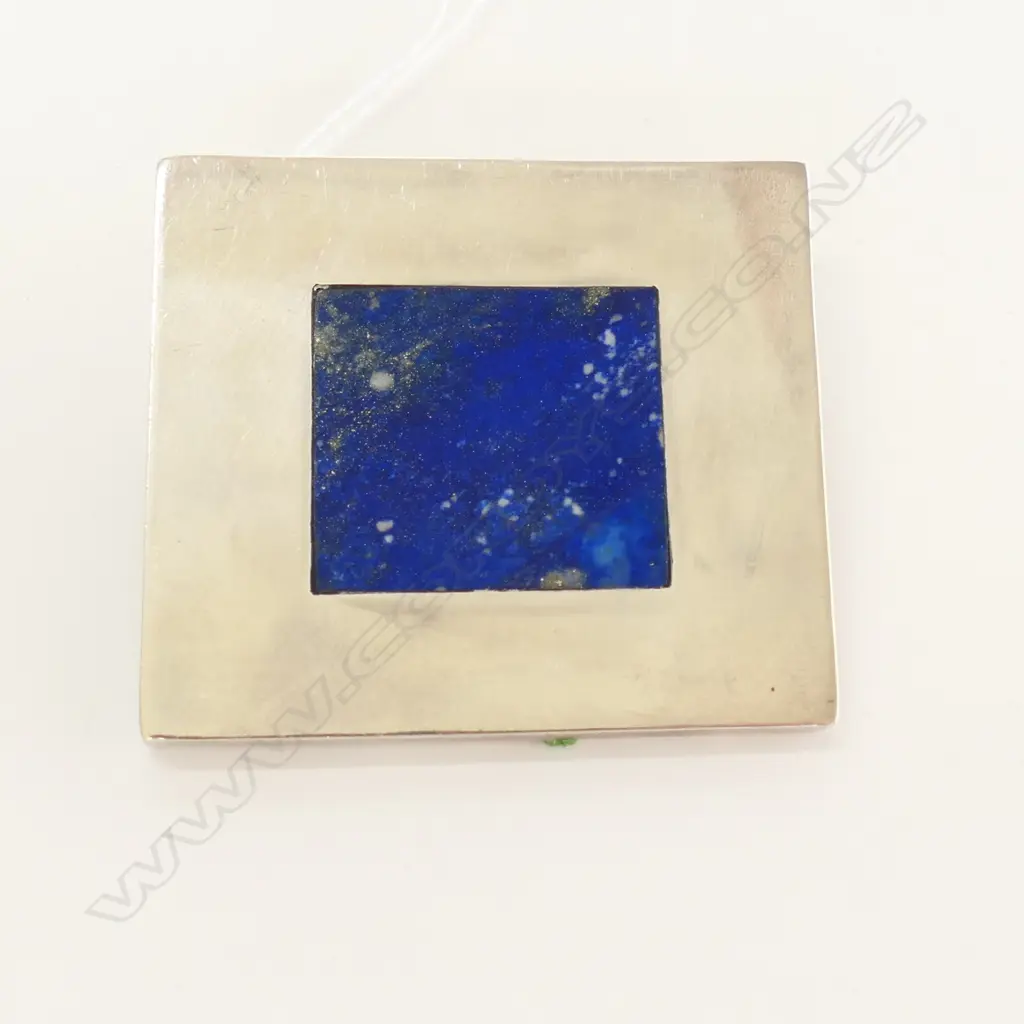 SILVER AND LAPIS PENDANT/BROOCH Image 1++