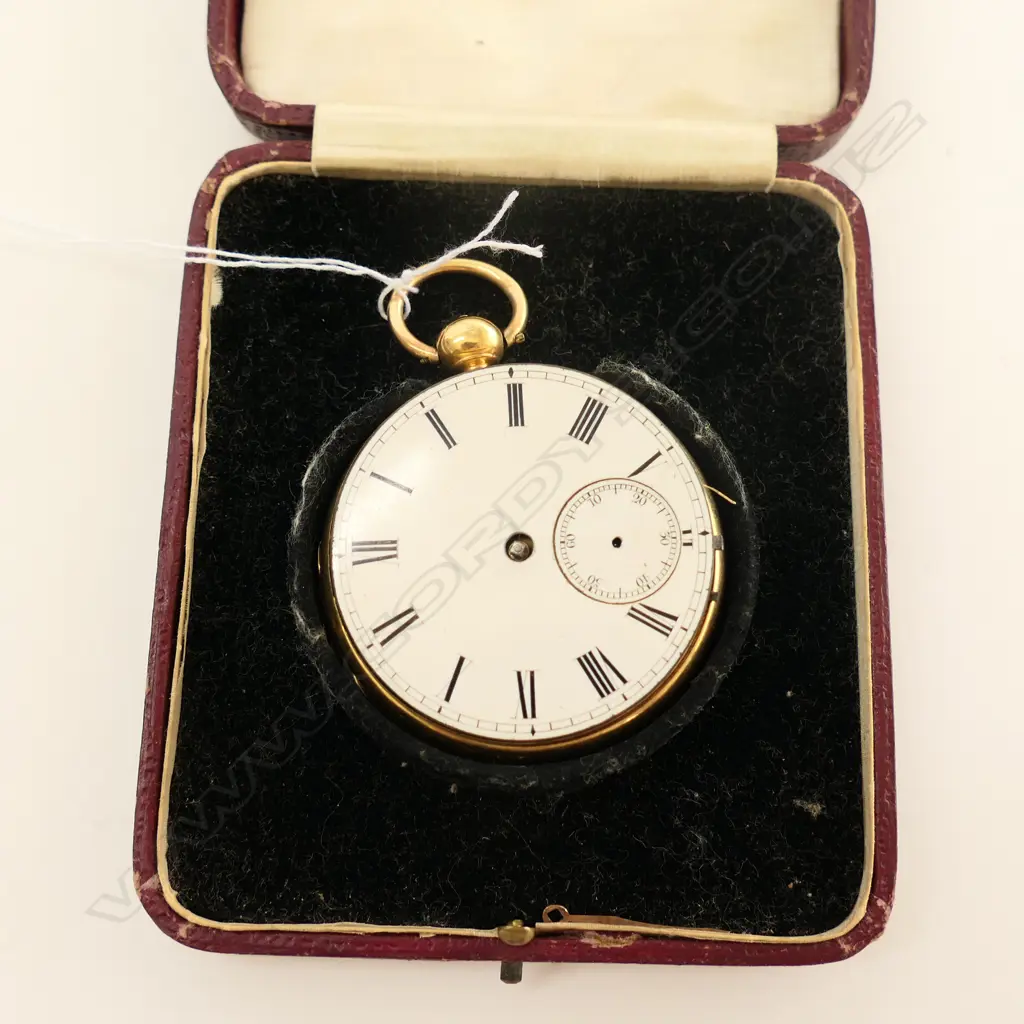 18CT GOLD POCKET WATCH 45.68gm FOR CASE ONLY (AF) Image 1++