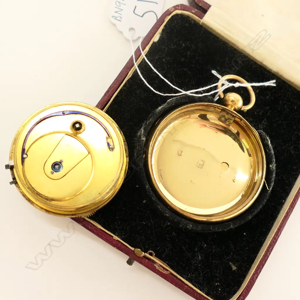 18CT GOLD POCKET WATCH 45.68gm FOR CASE ONLY (AF) Image 1++