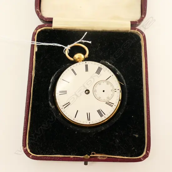 18CT GOLD POCKET WATCH 45.68gm FOR CASE ONLY (AF)