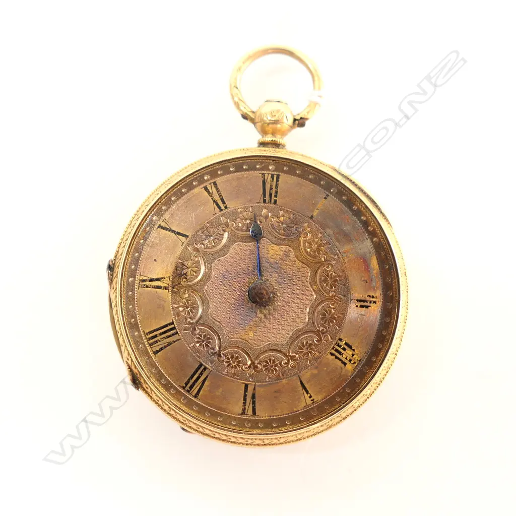 18CT GOLD OPEN FACE POCKET WATCH (AF) 47gm (INCLUDING MOVEMENT) Image 1++