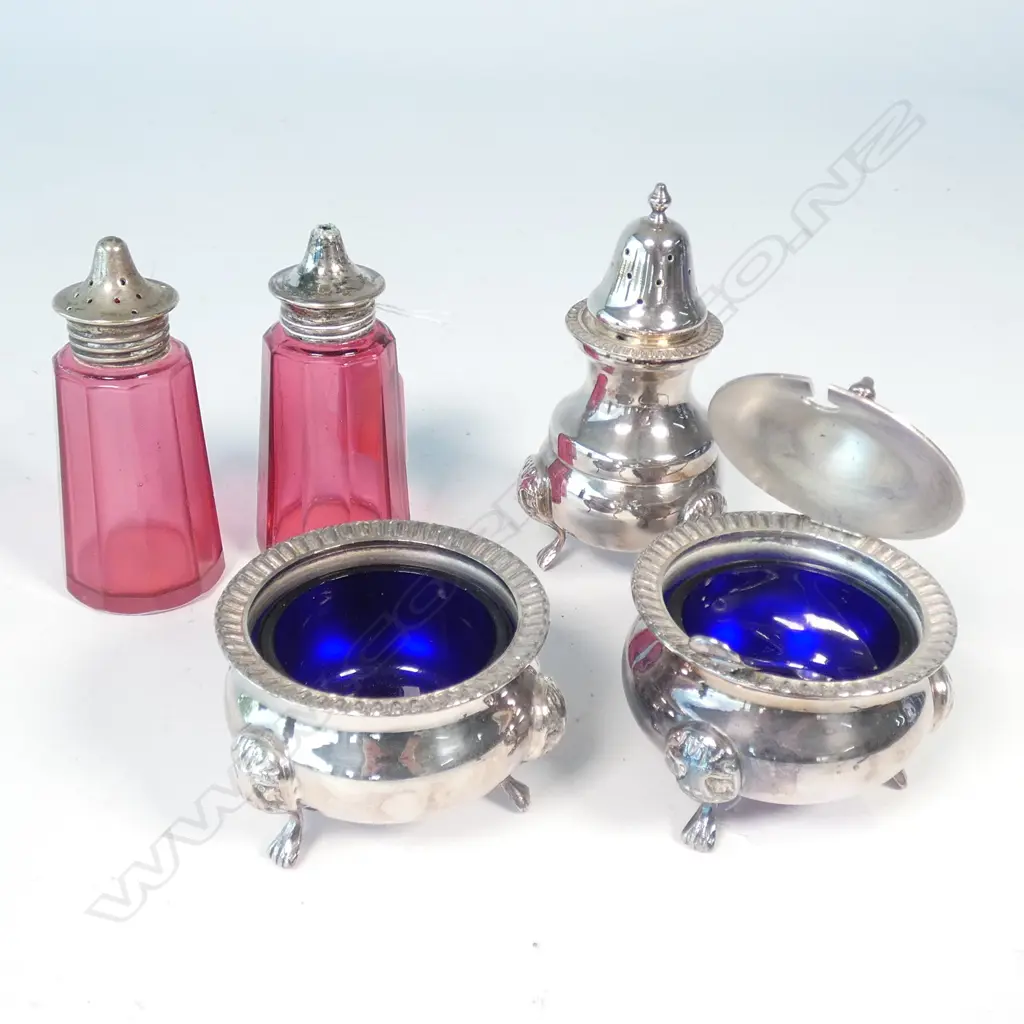 3 SILVER OVER COPPER SALTS PLUS CRANBERRY SALT & PEPPER Image 1++