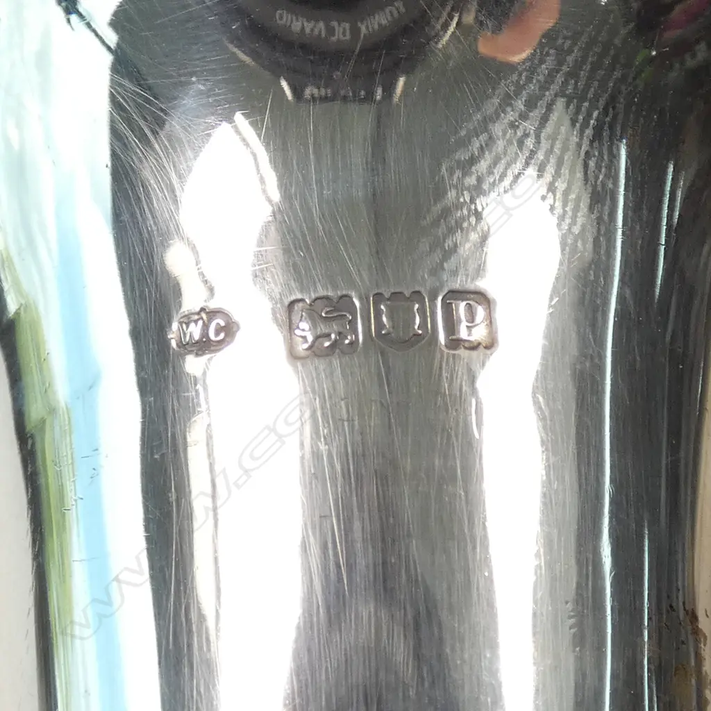 SILVER TRUMPET VASE WEIGHTED BASE Image 1++