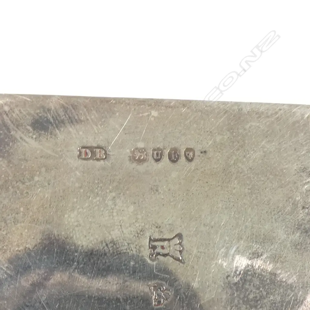 LATE 19TthC SILVER CHERUB VANITY BOX LONDON IMPORT MARKS Image 1++