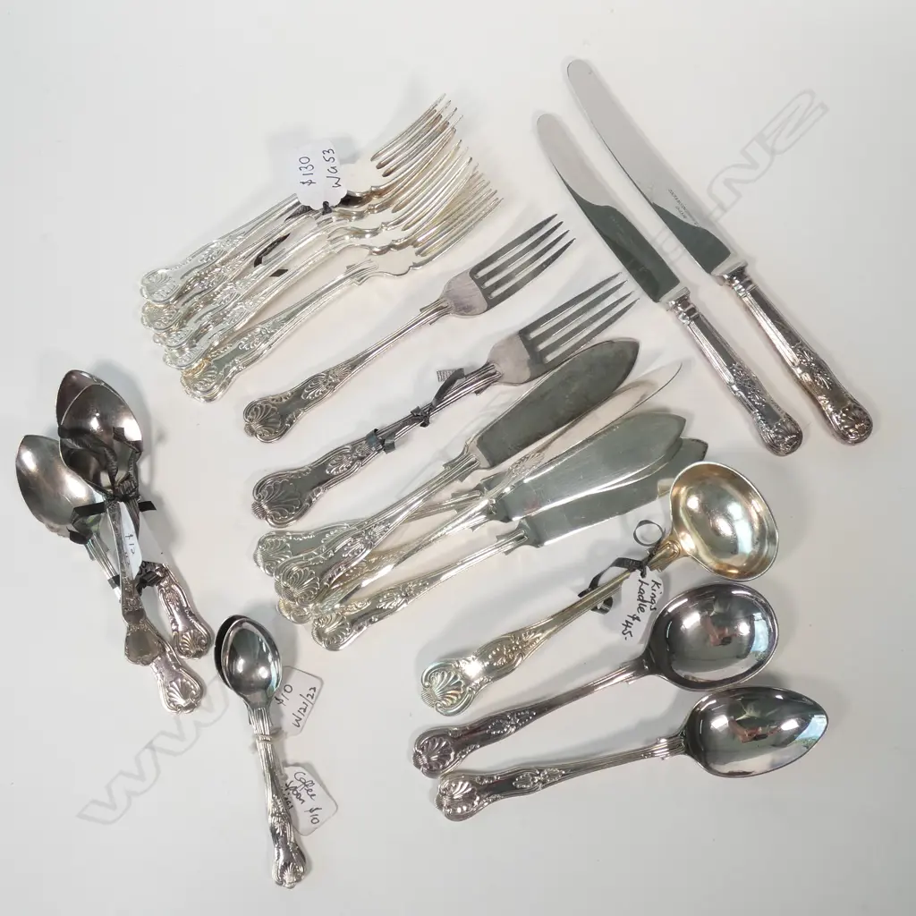 COLLECTION ASST. KINGS PATTERN CUTLERY ETC Image 1++