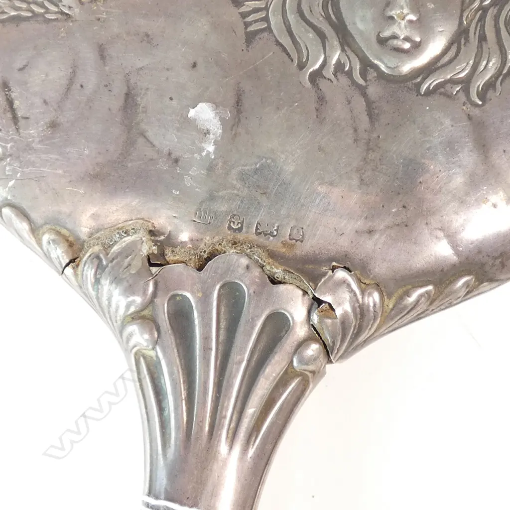 3 c1900 SILVER GAINSBOROUGH ANGEL VANITY ITEMS 18177... Image 1++
