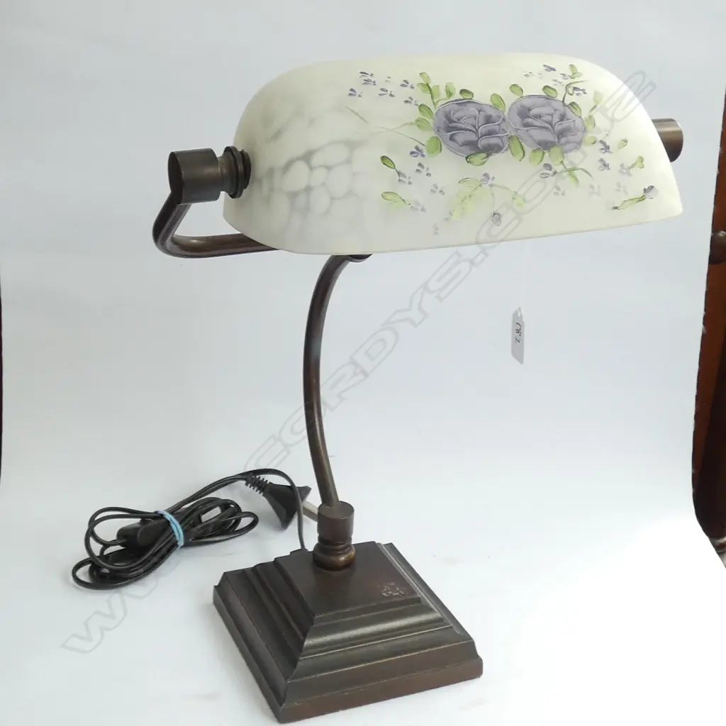 BANKER STYLE LAMP BRONZE H. 400MM Image 1++