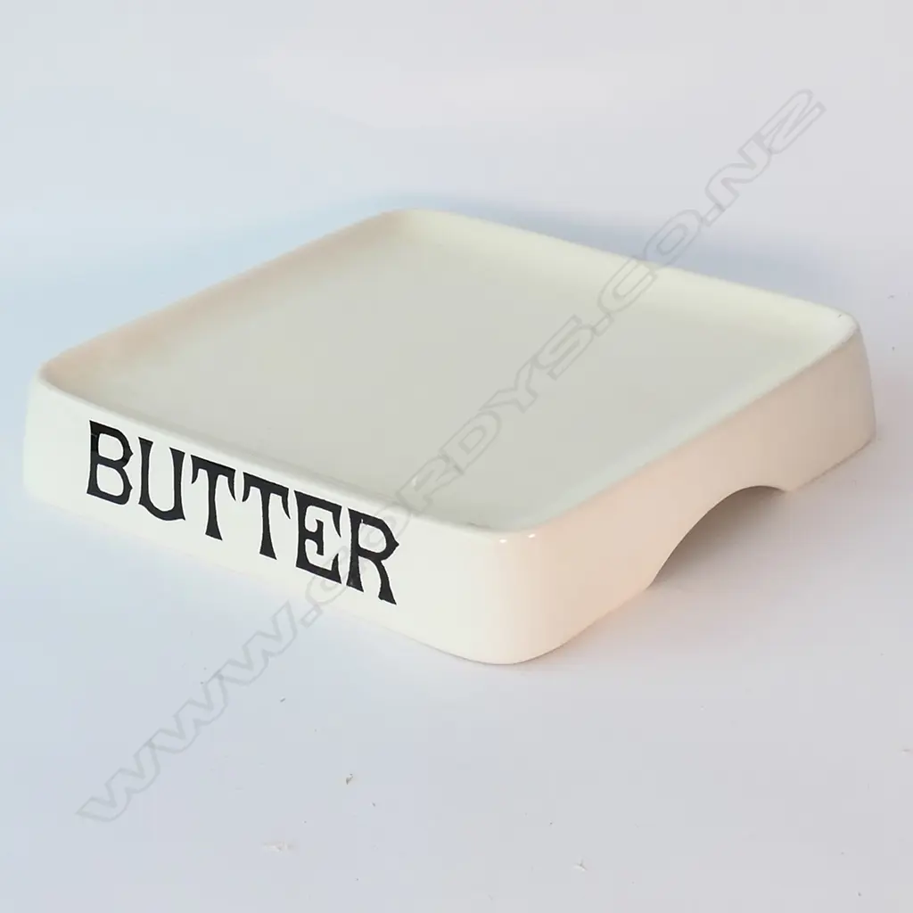 1920'S GROCER BUTTER DISPLAY BLOCK, CRAZED, W.320MM Image 1++