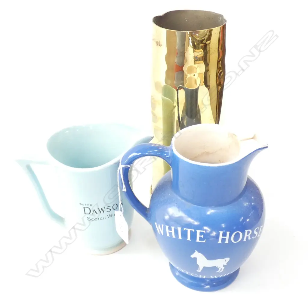 SHELL CASING & 2 WHISKEY JUGS Image 1++