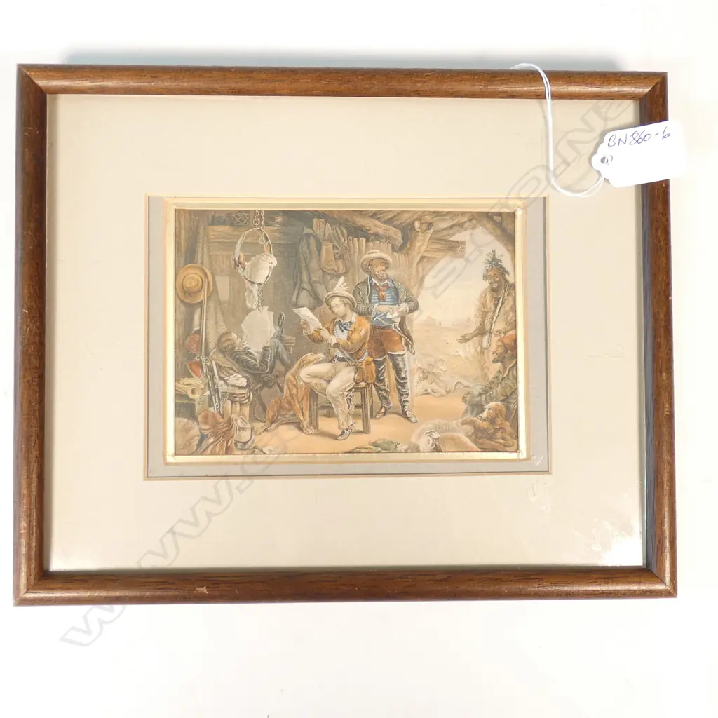 19THC BAXTER / LE BLOND PRINT 'NEWS FROM AUSTRALIA' Image 1++