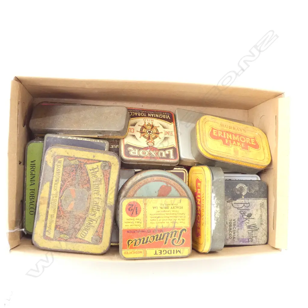 ASSORTED VINTAGE TOBACCO TINS Image 1++