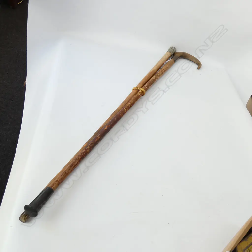 'DEATH ON NELSON' MEMORIAL WALKING STICK HORN HANDLE + OTHER Image 1++