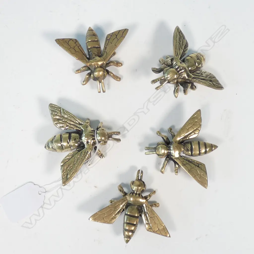 5 BRASS BEES Image 1++