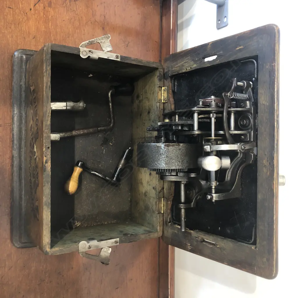 EDISON STANDARD CYLINDER PHONOGRAPH 325MM L Image 1++
