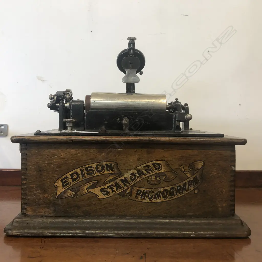 EDISON STANDARD CYLINDER PHONOGRAPH 325MM L Image 1++