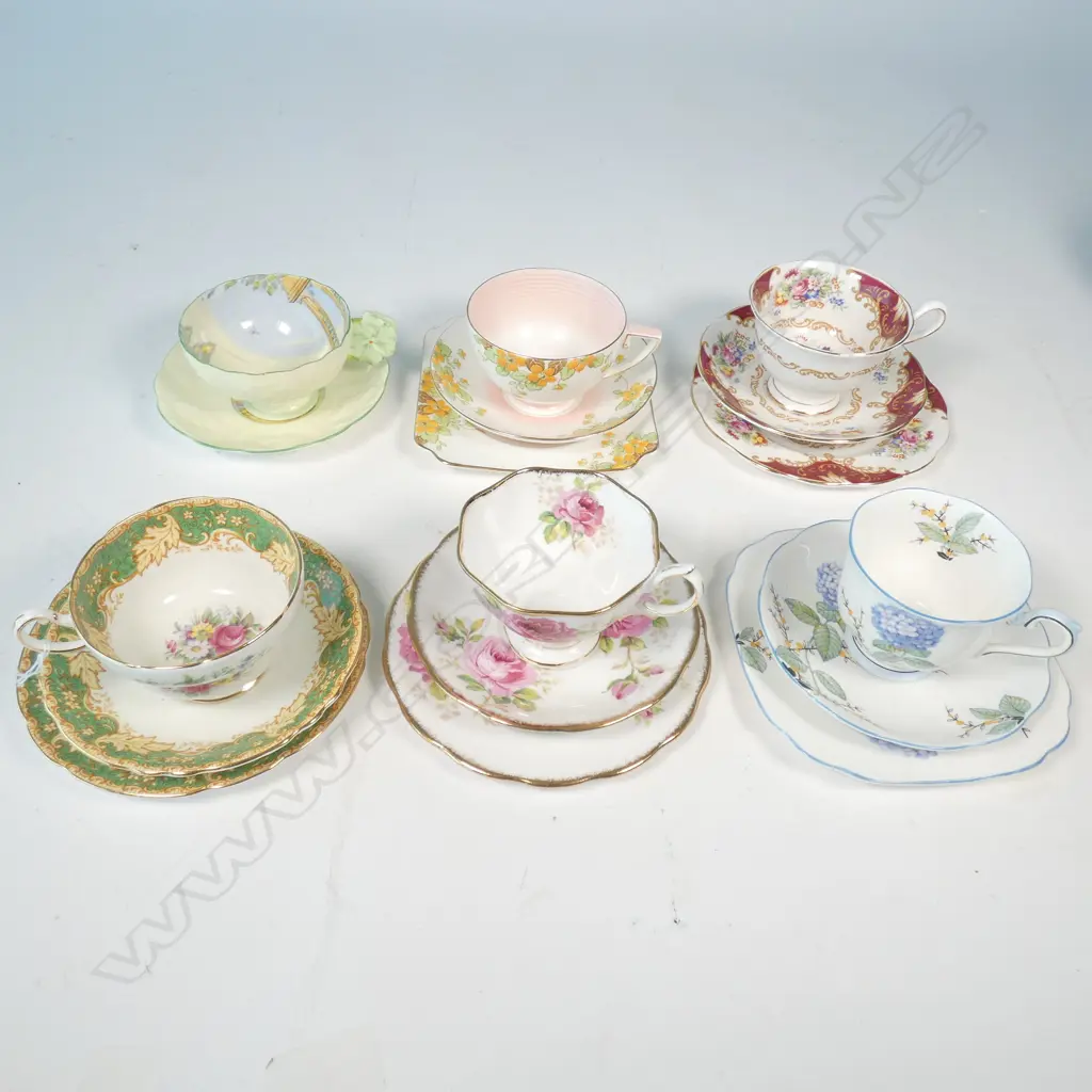 5 ASST TRIOS AND PARAGON BUTTERFLY CUP & SAUCER Image 1++