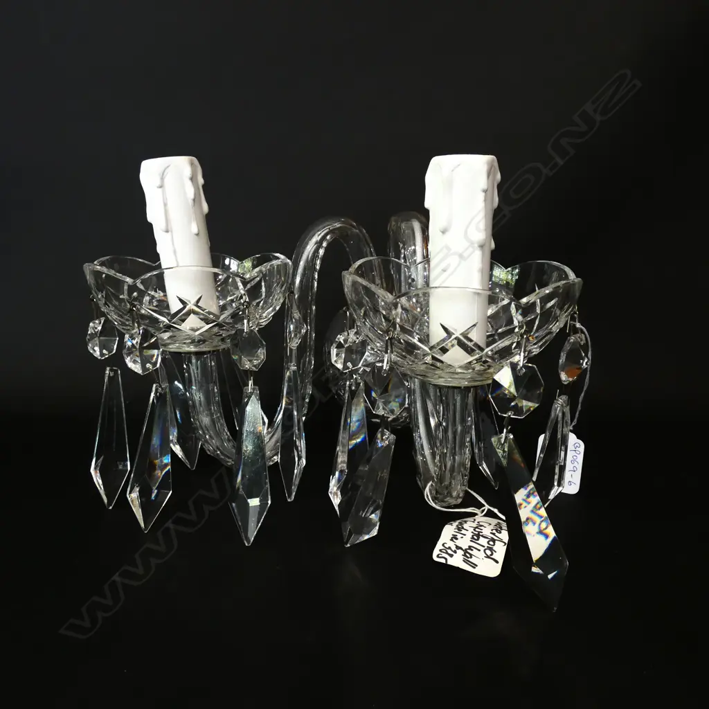 WATERFORD CRYSTAL WALL CHANDELIER Image 1++