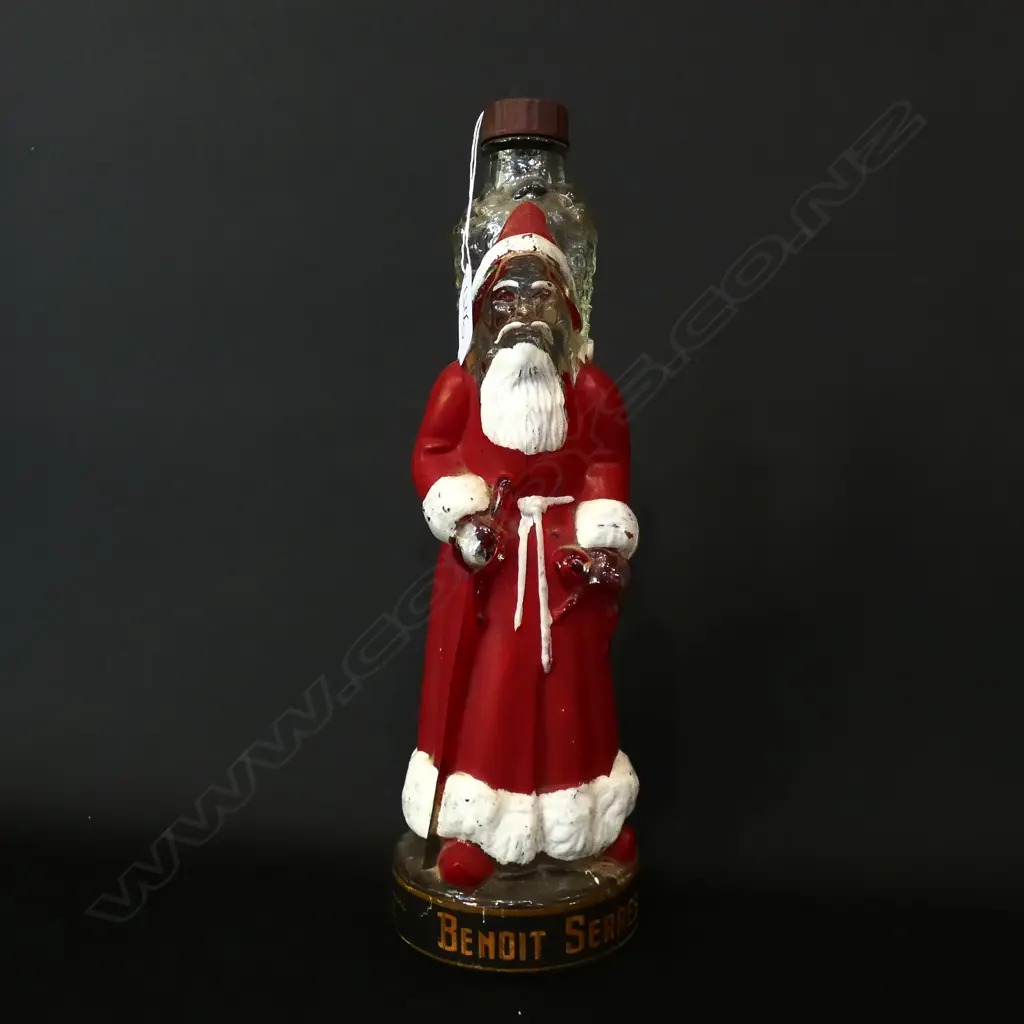 FRENCH LIQUEUR BOTTLE IN SHAPE OF SANTA CLAUSE H.300MM Image 1++