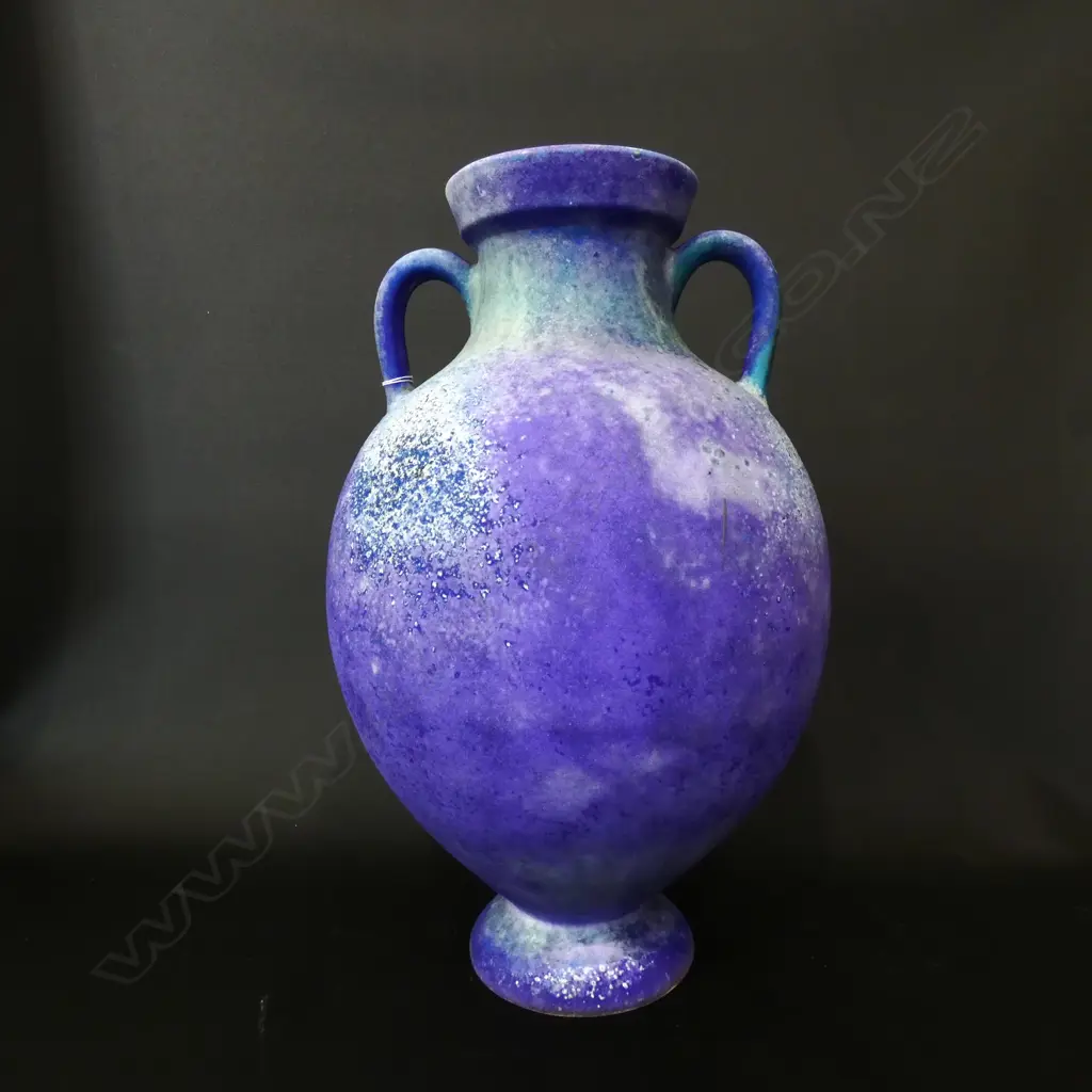 BLUE VARIABLE AMPHORA VASE H.36mm Image 1++