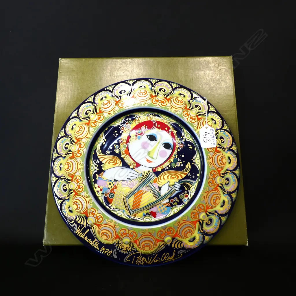 1978 BJORN WIINBLAD ROSENTHAL PLATE (BOXED) Dia.288mm Image 1++